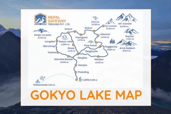 Gokyo lake map