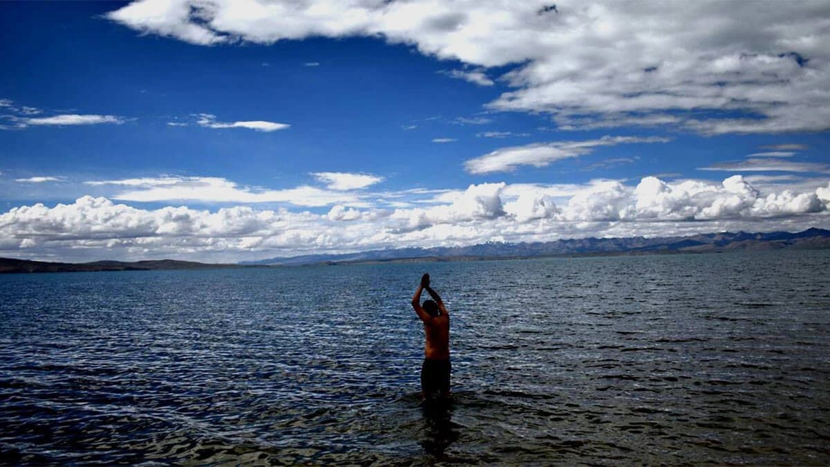 Lake Manasarovar in Tibet