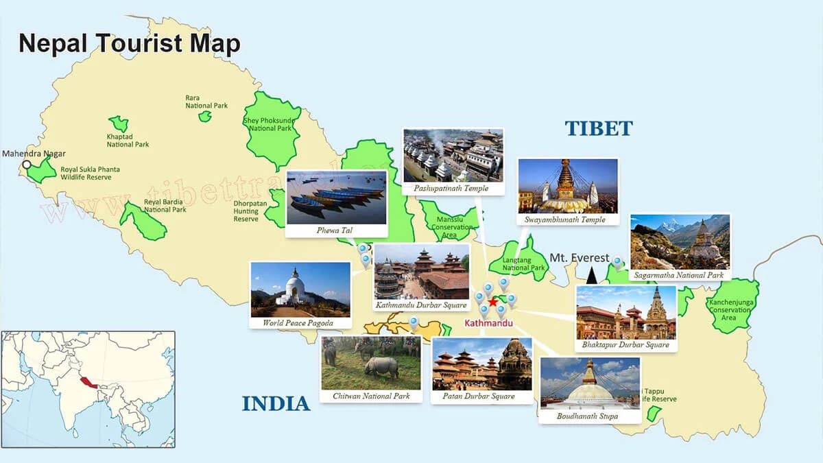 Map of Nepal