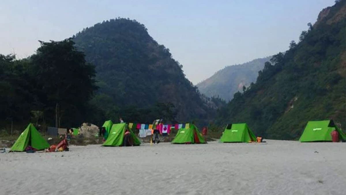 camping in seti river rafting