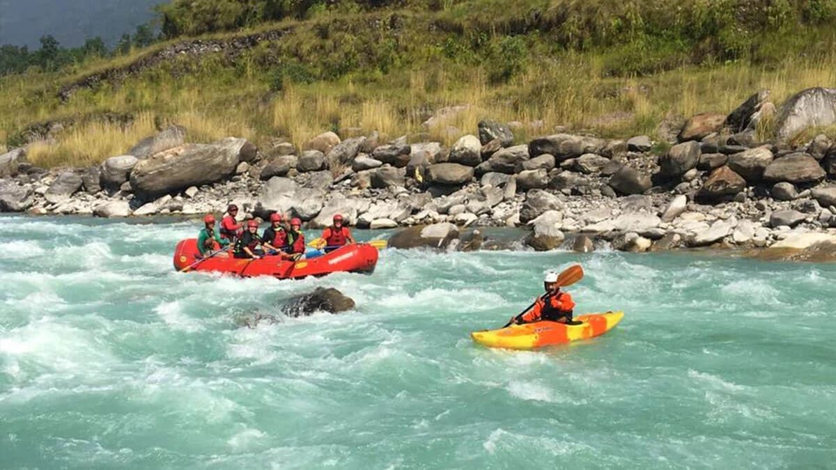 Seti river rafting in Nepal