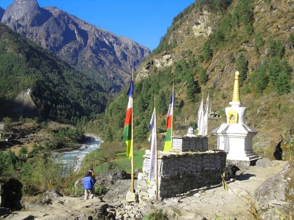 Buddhist Mani Stones In Everest Trail