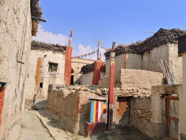 Clay Walled City In Upper Mustang