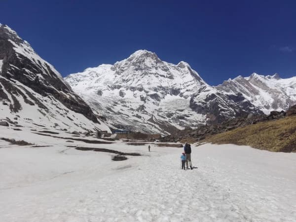 Majestic Annapurna I 8091m And Annapurna South 7219m At Annapurna Base Camp Nepal