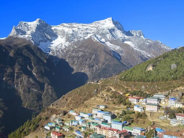 Mount Kwande From Namche Bazaar