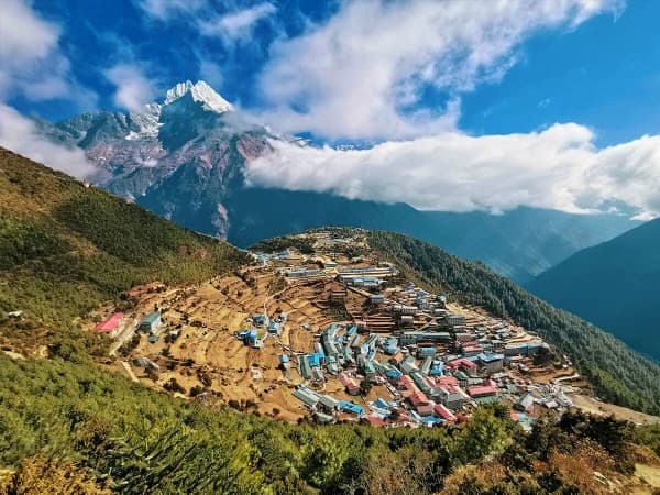 Mount Thamserku Namche Bazaar