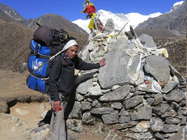 Porter's Backbone In Trekking Nepal 1