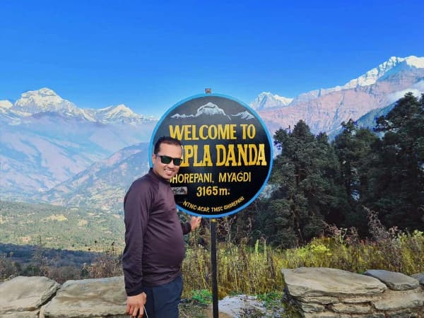 Thapla Danda View Point In Ghorepani Trek
