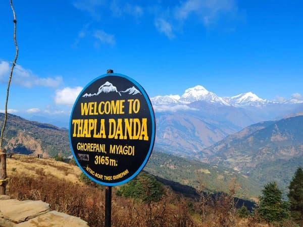 View From Deurali Pass Used For Acclimatization Before The Annapurna Base Camp Trek
