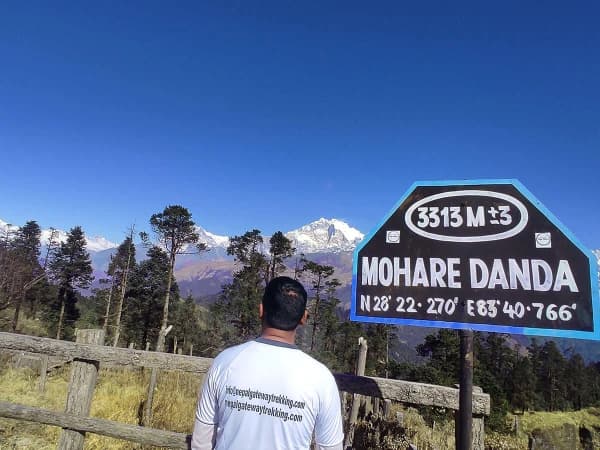 View From Mohare Danda Trek