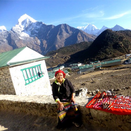 Local Sherpa woman from Everest Region