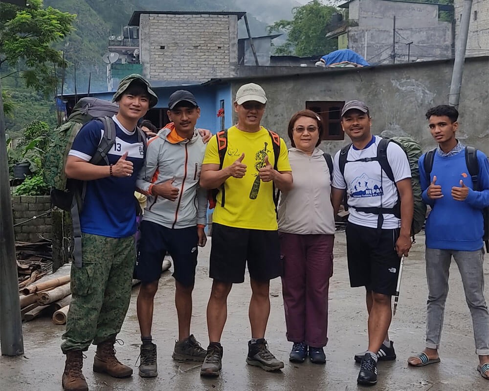 Trek Staring Point With Nepal Gateway Crew